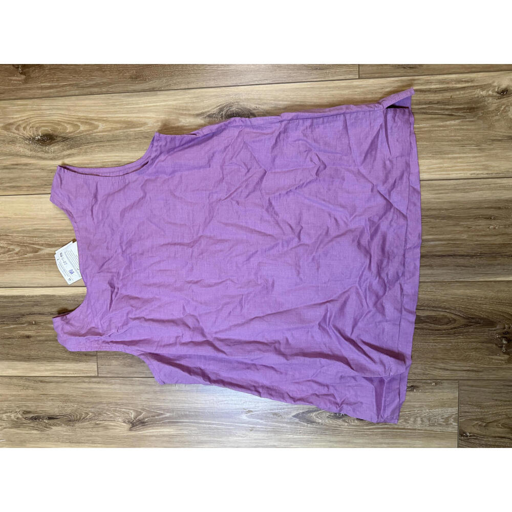 NWT! Marketplace India Handmade Women's Sleeveless Purple Top Size Medium - Picture 5 of 6
